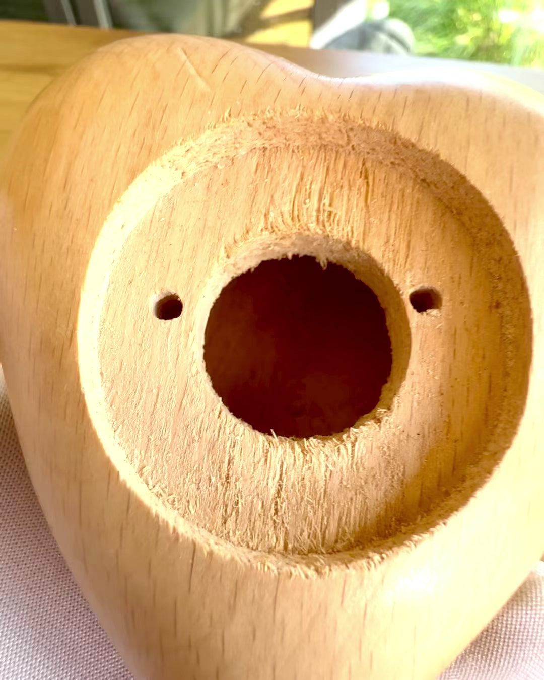 Holzherz, 9 cm Schatulle für geheime Gefühle, Möglichkeit der Personalisierung mit Gravur als Geschenk