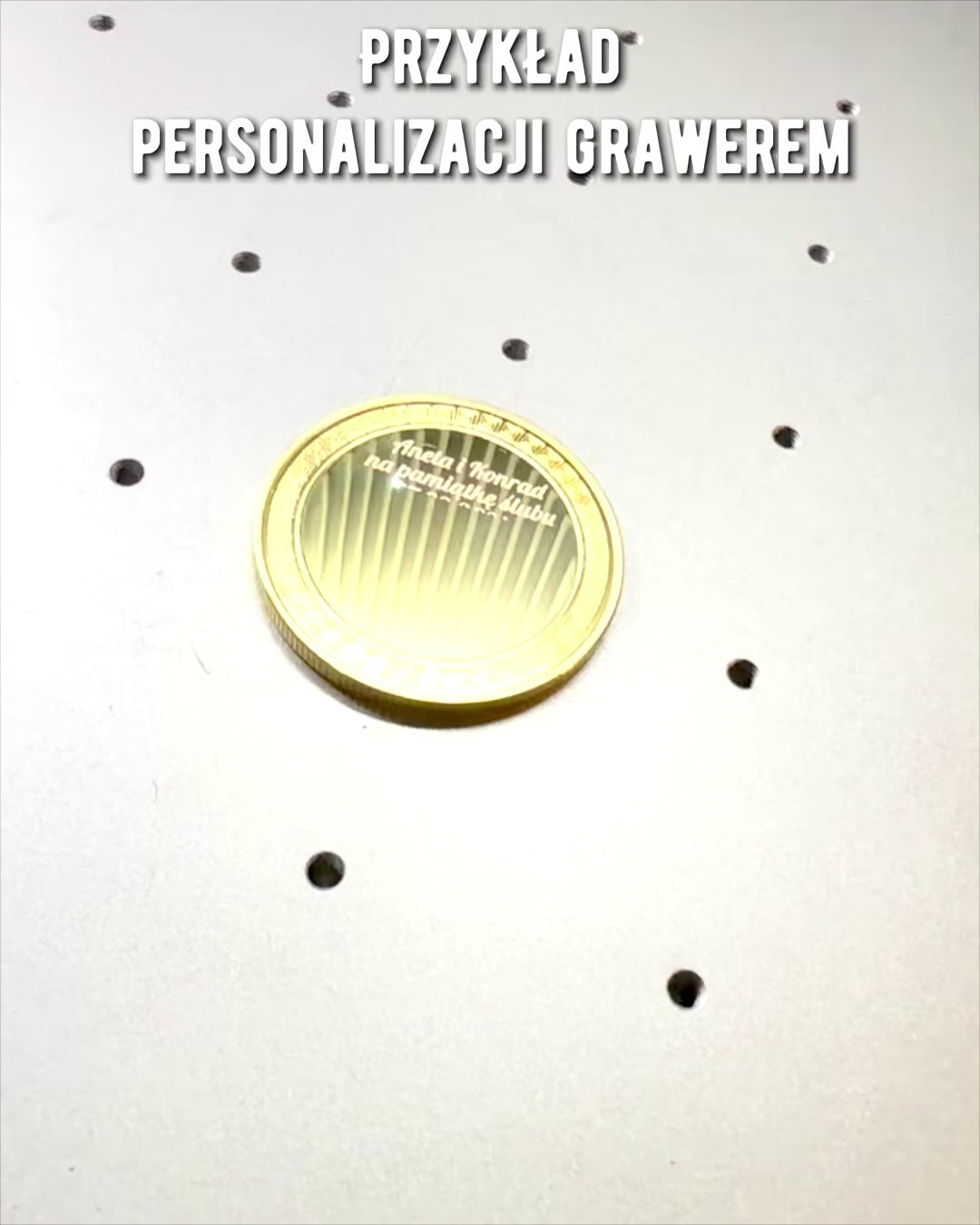 Leere Münze Herausforderung mit Personalisierung durch Gravur – Sammlerstück, 40mm, vier Modelle