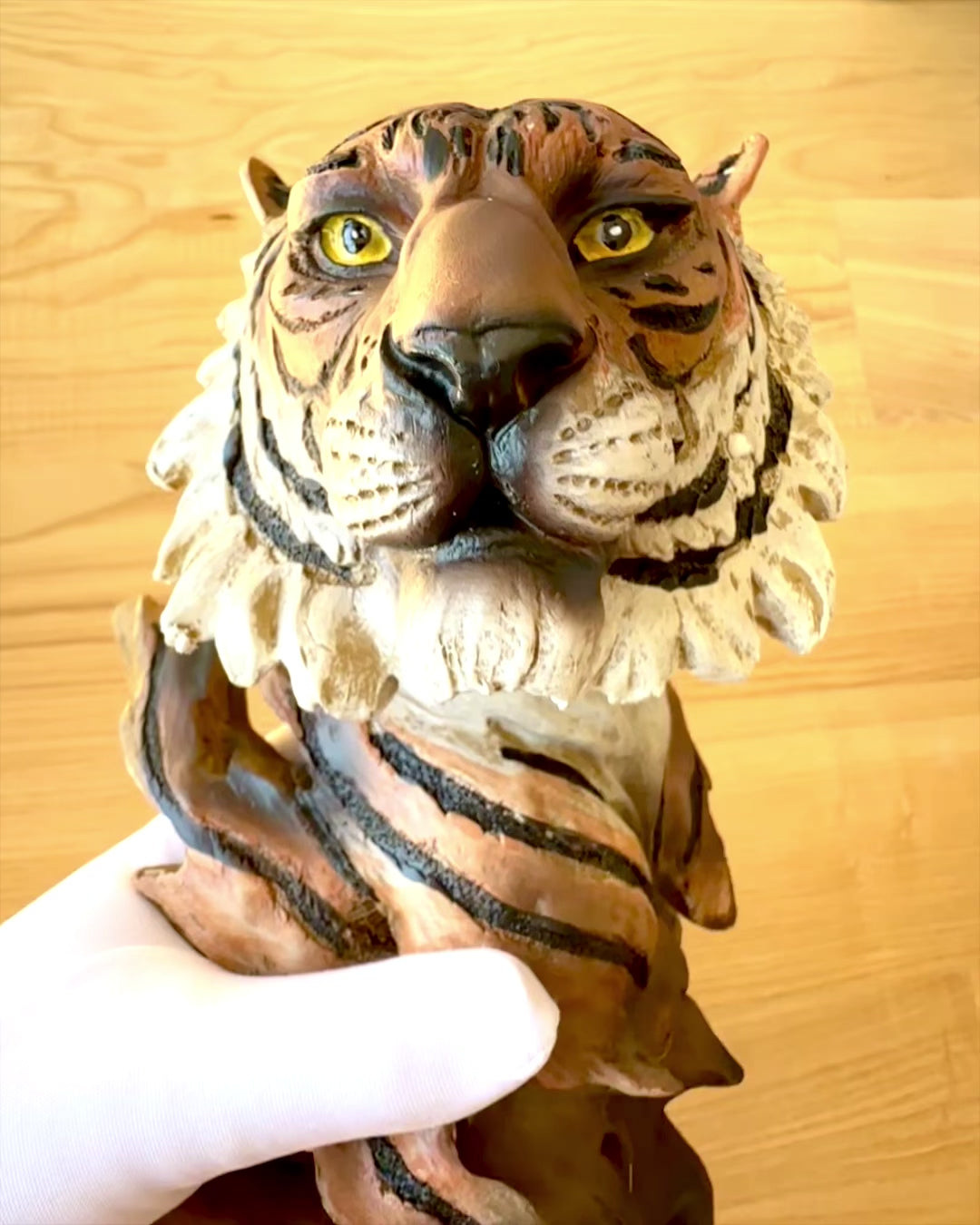 Statuette "Tiger König des Dschungels" mit Gravuroption, Figur 29 cm hoch, Dekoration als Geschenk
