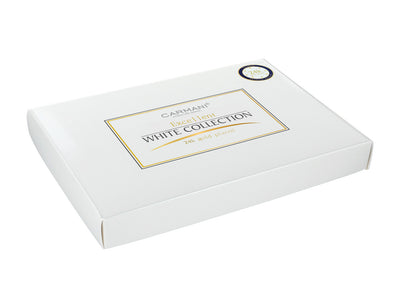 Set mit 6 mit 24K Gold beschichteten Löffelchen Weiße Ösen CARMANI mit Möglichkeit zur Personalisierung durch Gravur - elegantes Geschenk für jeden Anlass, Maße 13 cm