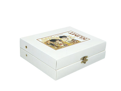 Set mit 6 mit 24K Gold beschichteten Löffelchen mit 1 Zuckerlöffel