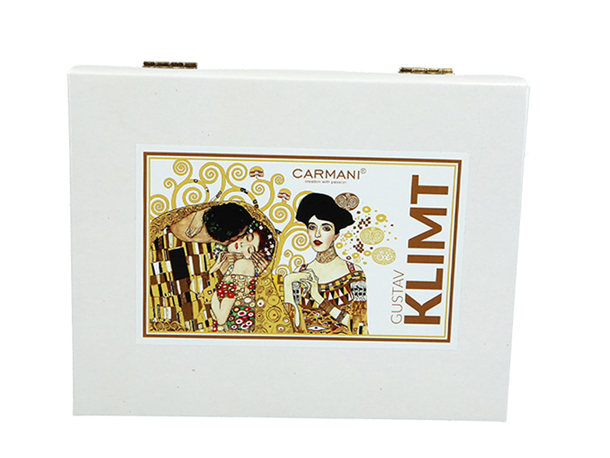 Set mit 6 mit 24K Gold beschichteten Löffelchen mit 1 Zuckerlöffel