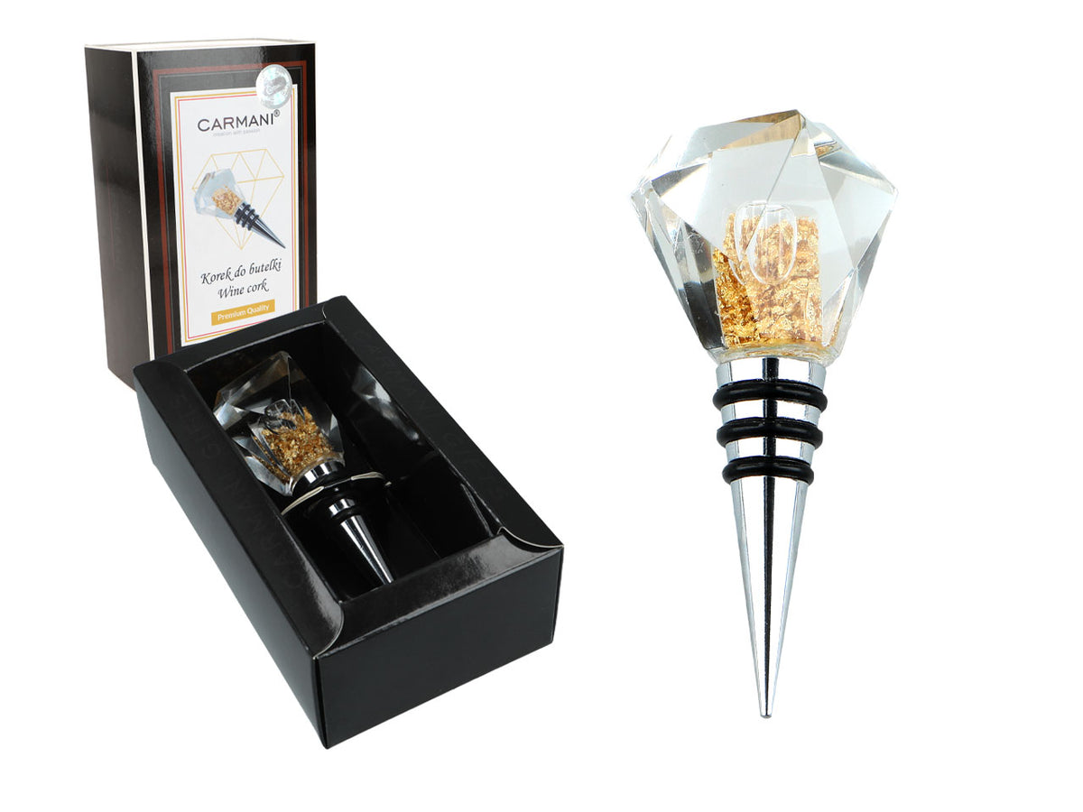 Flaschenverschluss mit Goldpartikeln 10.5 cm Länge