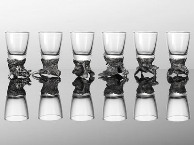 Set aus 12 Gläsern 25ml mit Krug 250ml mit Möglichkeit zur Personalisierung durch Gravur