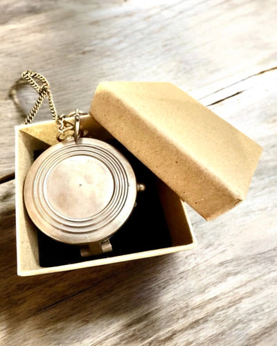 Kompass Indischer Odysseus – Retro-Entdecker-Perle - Möglichkeit zur Gravur