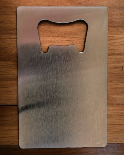 Flaschenöffner aus Edelstahl - Elegantes und Praktisches Gadget - Personalisierung mit Gravur
