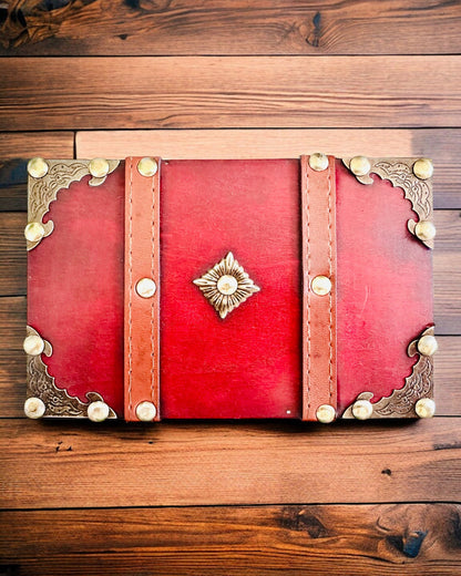 Holzkiste 'Piraten-Schatztruhe' – Vintage-Schmuck- und Krimskramskiste
