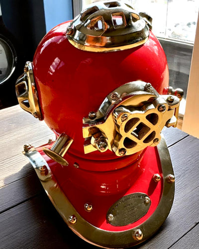 Tiefseeforscherhelm - Sammleredition mit Gravurmöglichkeit, 35 cm, Geschenk für Feuerwehrmann oder Taucher