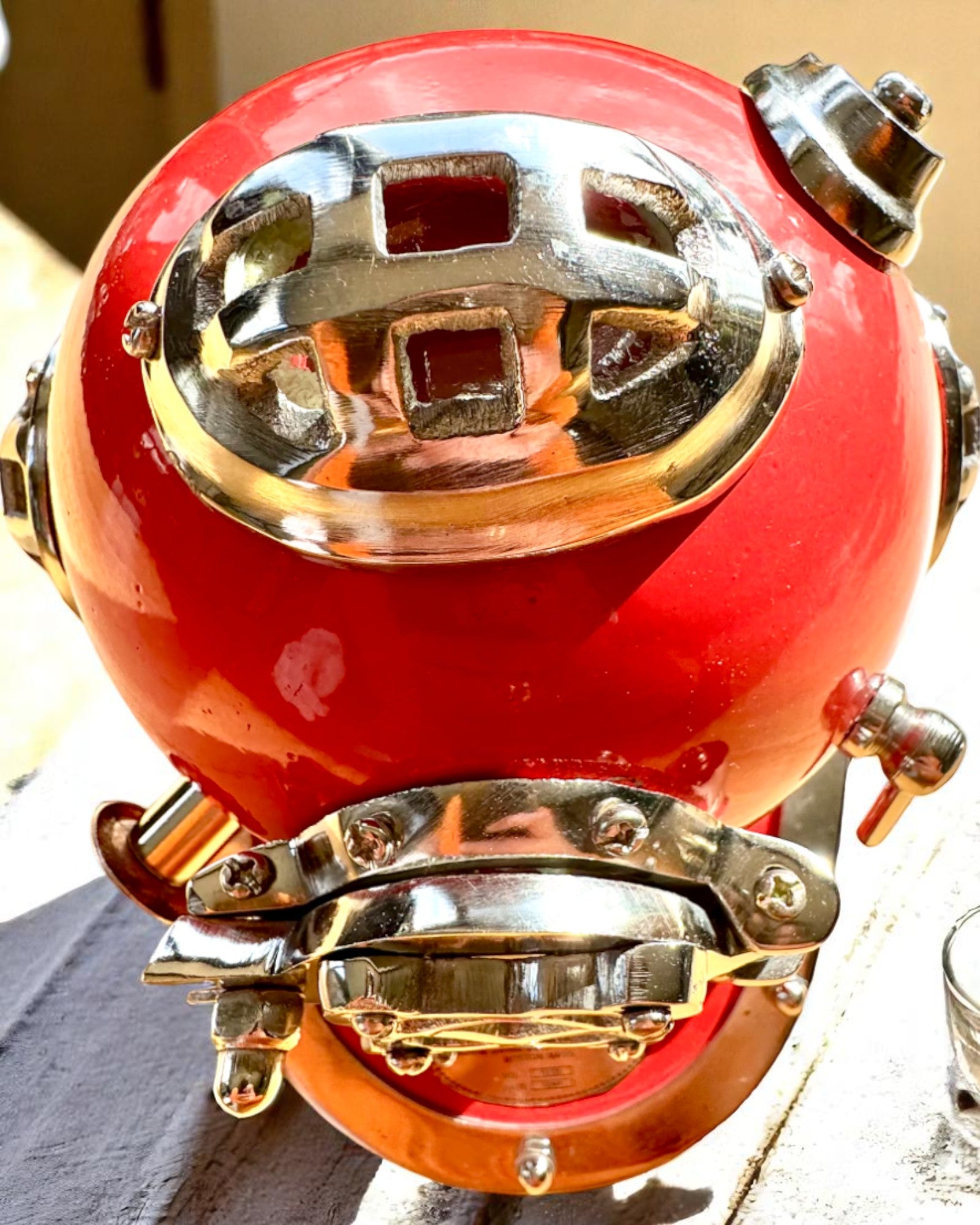Tiefseeforscherhelm - Sammleredition mit Gravurmöglichkeit, 35 cm, Geschenk für Feuerwehrmann oder Taucher