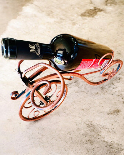 Fahrrad-Weinregal "WineCycle" - Möglichkeit zur Personalisierung mit Gravur als Geschenk