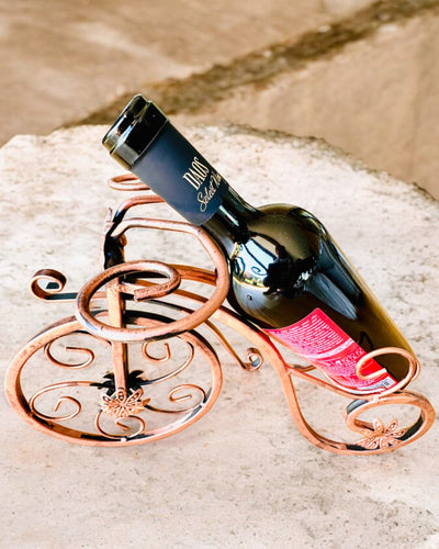 Fahrrad-Weinregal "WineCycle" - Möglichkeit zur Personalisierung mit Gravur als Geschenk