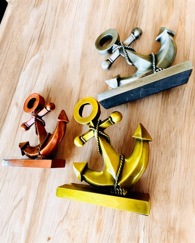 Dekorative Anker aus Aluminium - Elegante Dekoration mit Gravurmöglichkeit - 3 Farbvarianten