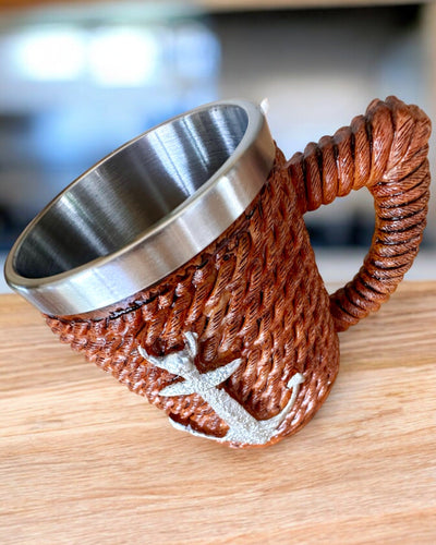 Kufel "Morski Skarb" aus Edelstahl, personalisierbar mit Gravur als Geschenk