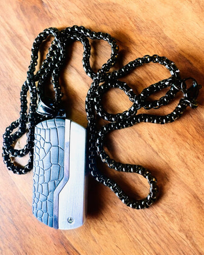Halskette für Herren Elegante Kraft - Personalisierung mit Gravur als Geschenk