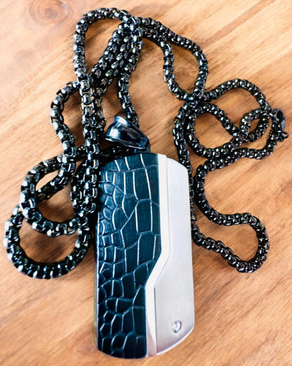 Halskette für Herren Elegante Kraft - Personalisierung mit Gravur als Geschenk