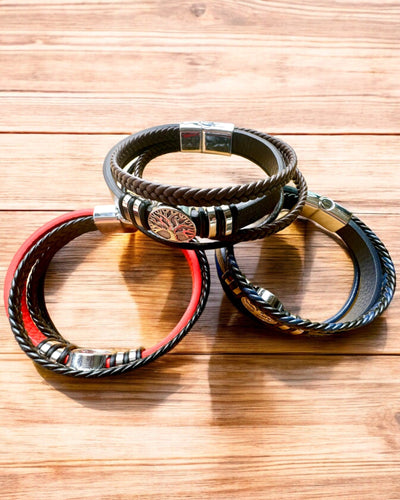 Armband "Baum des Lebens" mit Personalisierungsmöglichkeit als Geschenk, 3 Farbvarianten