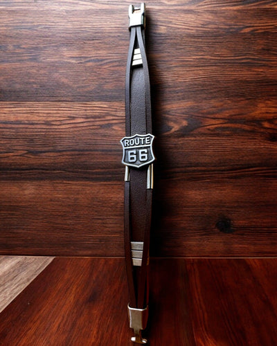 Reisearmband Route 66 - Möglichkeit zur Personalisierung mit Gravur