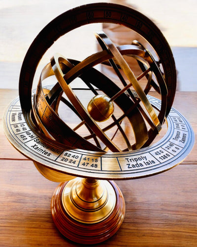 Astrolabium Artis 2 - 30 cm Höhe, Handgefertigt mit Gravuroption, Dekoration für das Büro, Premium