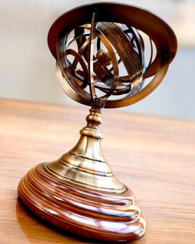 Astrolabium Artis 2 - 30 cm Höhe, Handgefertigt mit Gravuroption, Dekoration für das Büro, Premium