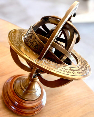 Astrolabium Artis 2 - 30 cm Höhe, Handgefertigt mit Gravuroption, Dekoration für das Büro, Premium