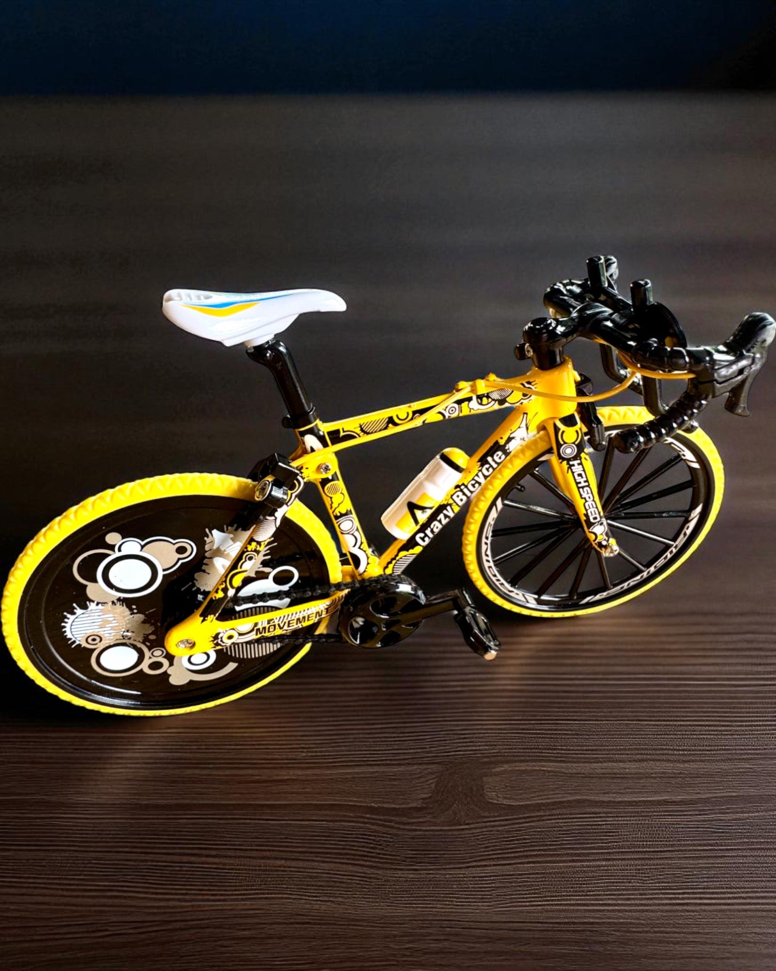 Miniaturmodell aus Metall Fahrrad Sammlerstück "Speed Rider 1.2" – Personalisierung mit Gravur als Geschenk, 2 Farbvarianten