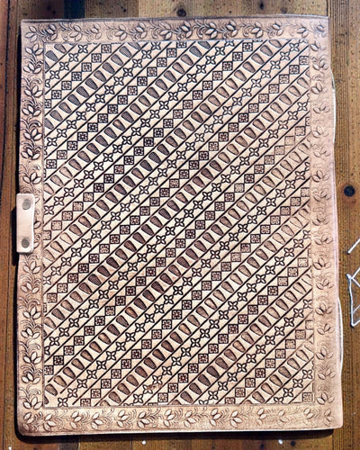 Leder-Erinnerungsbuch Erbe – personalisiertes Notizbuch 25 × 33 cm