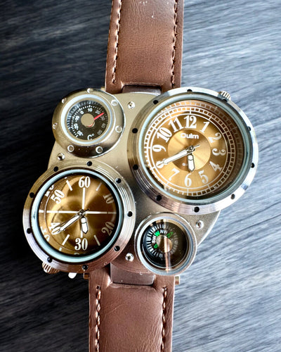 Survival-Uhr „Explorer 4in1“, Möglichkeit zur Personalisierung mit Gravur als Geschenk