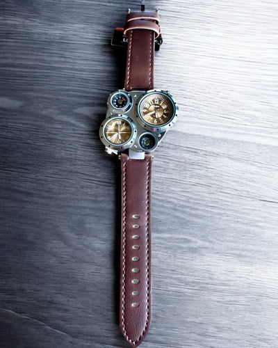 Survival-Uhr „Explorer 4in1“, Möglichkeit zur Personalisierung mit Gravur als Geschenk