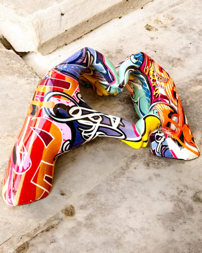 Dekorative Figur Bunter Dekorationsgriff ArtBrace - personalisierbar mit Gravur, als Geschenk