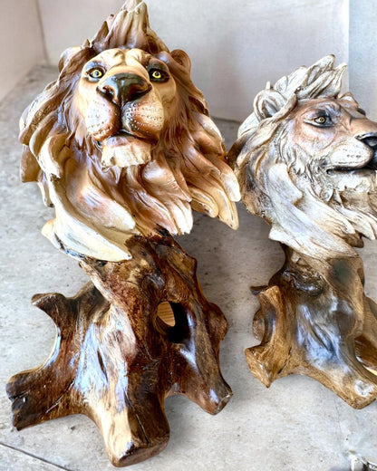 "Lwia Odwaga" - Figur aus Harz, 28 cm hoch, mit Gravuroption als Geschenk