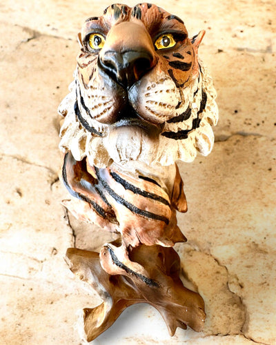 Statuette "Tiger König des Dschungels" mit Gravuroption, Figur 29 cm hoch, Dekoration als Geschenk