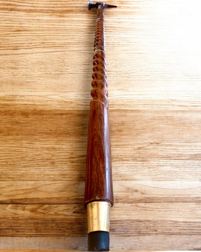 Spazierstock - WIKING mit einem Kopf in Form eines Kriegshammers, Möglichkeit der Personalisierung mit Gravur als Geschenk