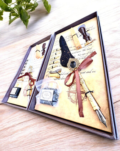 Kalligrafie-Set "Eleganz in der Praxis" mit Gravuroption, als Geschenk. 2 Farbvarianten zur Auswahl