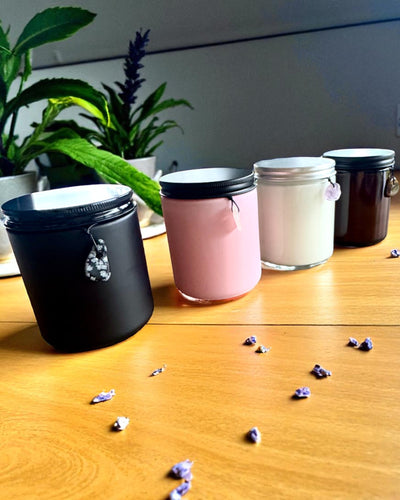 Intentionale Kerze Tigerkraft – Selbstbewusstsein und Wohlstand, 250 ml, Möglichkeit zur Personalisierung des Deckels als Geschenk