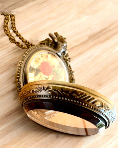 Taschenuhr "Vintage Charm" mit Gravur zur Personalisierung als Geschenk