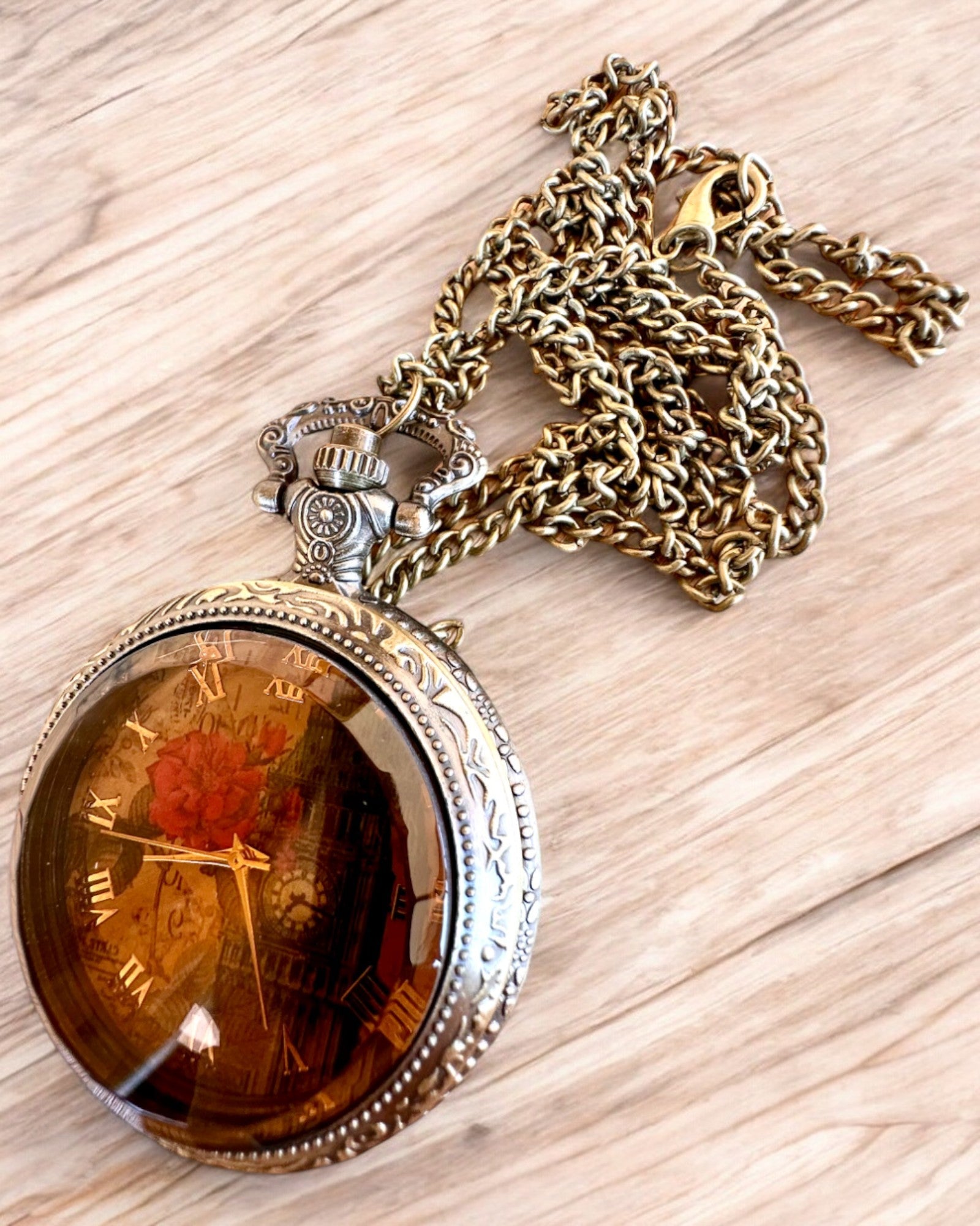 Taschenuhr "Vintage Charm" mit Gravur zur Personalisierung als Geschenk