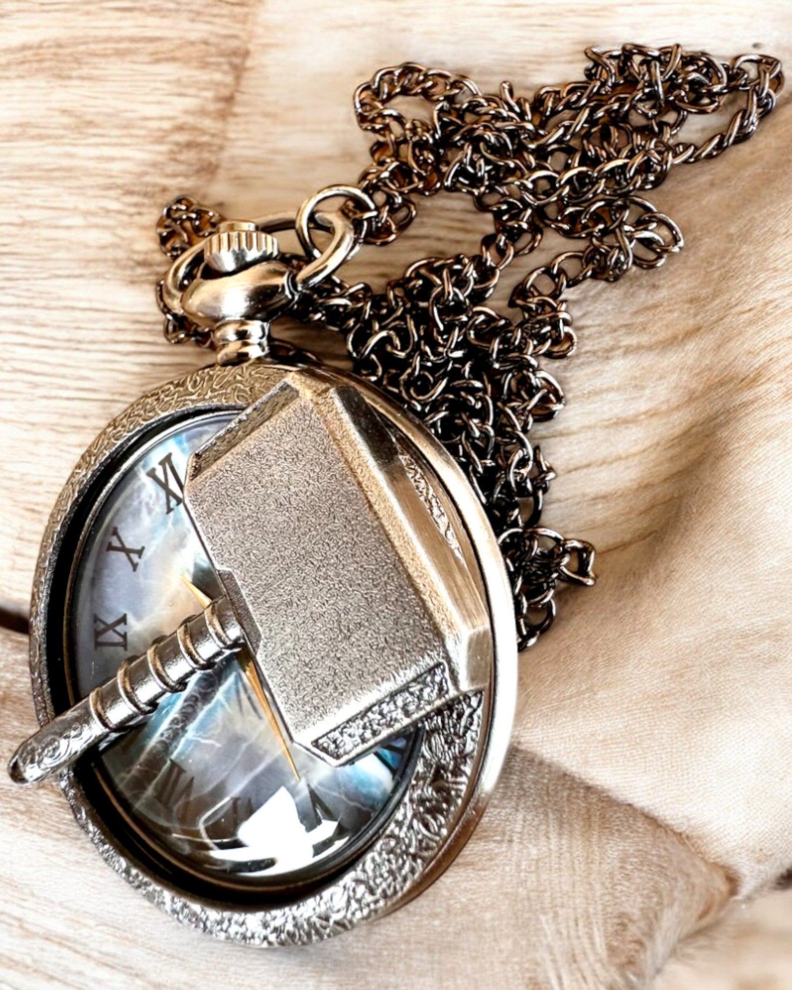 Młot Czasu - Taschenuhr, personalisierbar mit Gravur als Geschenk