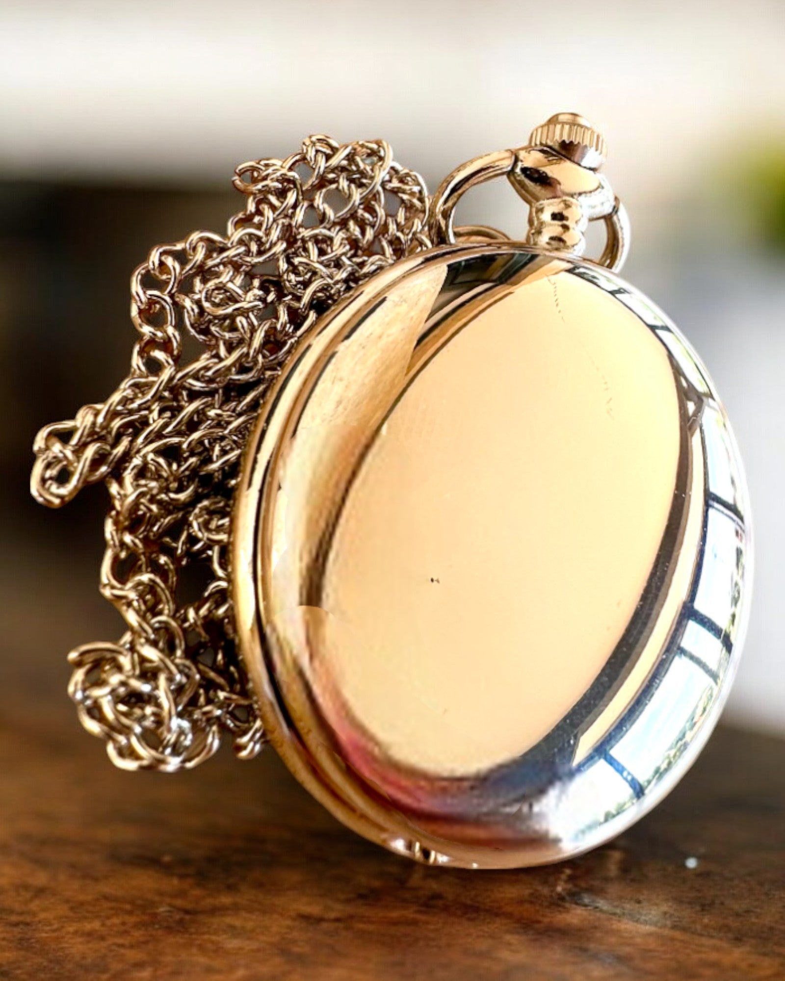 Elegante Taschenuhr "Zeitlose Klassik", silberfarben, mit Gravur personalisierbar als Geschenk