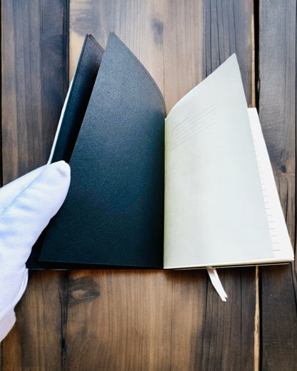 Künstlerisches Notizbuch, Notizblock Maskarada - A5, Personalisierung mit Gravur als Geschenk