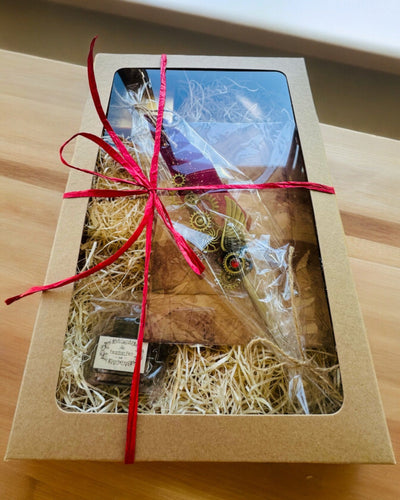 Geschenkset - Gänsefeder Bordeaux-Violett "Steampunk Eleganz" mit Gravurmöglichkeit, als Geschenk