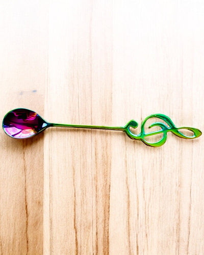 Eleganter Löffel mit Violinschlüssel – Personalisiert als Geschenk, 2 Farbvarianten zur Auswahl