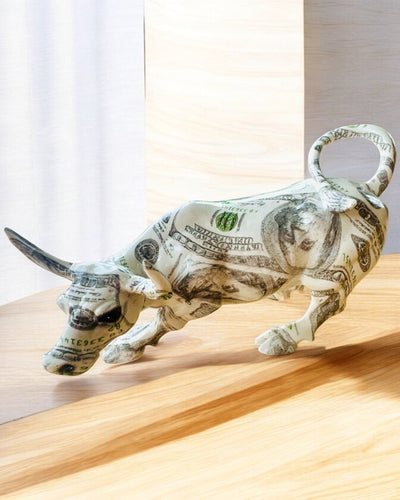 Dekorative Skulptur Stier "BullArt" – Einzigartige Kunst mit Gravuroption - 4 Farbvarianten, als personalisiertes Geschenk