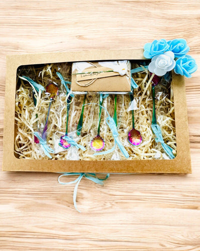 Zestaw Łyżeczek "Kwiatowa Rapsodia" - Personalisierung mit Gravur als Geschenk, 2 Varianten zur Auswahl