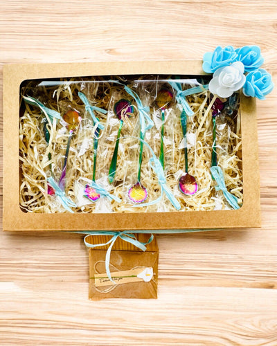 Zestaw Łyżeczek "Kwiatowa Rapsodia" - Personalisierung mit Gravur als Geschenk, 2 Varianten zur Auswahl