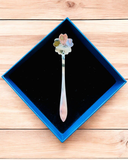 Eleganter Löffel "Blumeneleganz" – Personalisiert als Geschenk, Gravur, 7 Varianten zur Auswahl