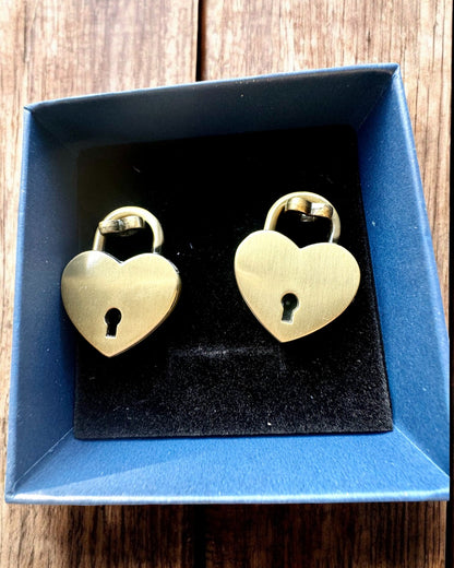 Miłosne Mini Kłódki Serce DeLuxe - Set aus 2 Schlössern mit Schlüsseln, 6 Varianten zur Auswahl, Möglichkeit der Personalisierung mit Gravur als Geschenk
