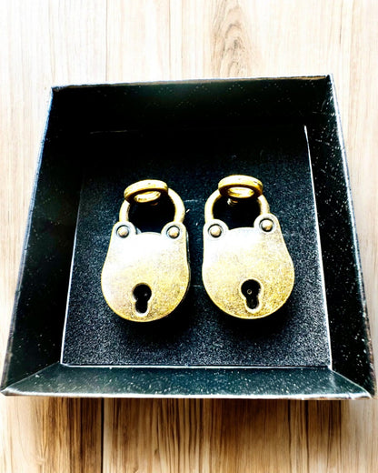 Miniatur-Liebesschlösser - Set aus 2 gravierten Retro-Schlössern, Personalisierung als Geschenk