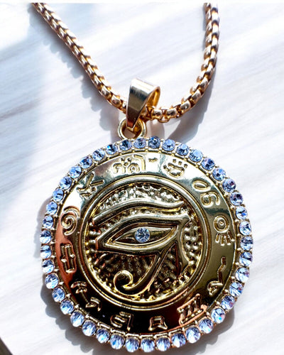 Amulett der Macht "Auge des Ra", Möglichkeit zur Personalisierung mit Gravur als Geschenk