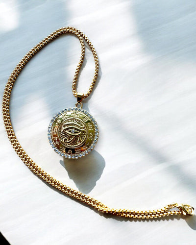 Amulett der Macht "Auge des Ra", Möglichkeit zur Personalisierung mit Gravur als Geschenk