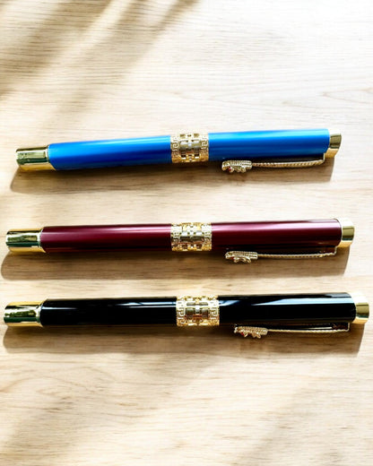 Eleganter Drachenkugelschreiber, 3 Farbvarianten, Möglichkeit zur Personalisierung mit Gravur als Geschenk